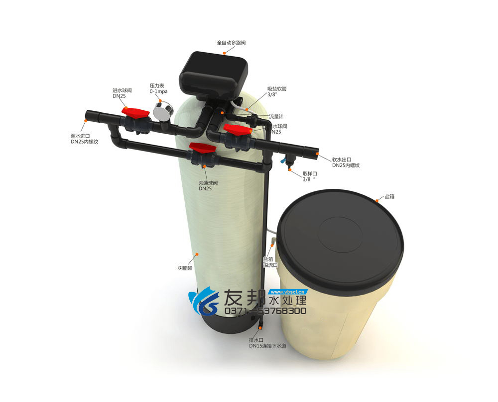 4T/H(每小時出水4噸)全自動軟化水設(shè)備