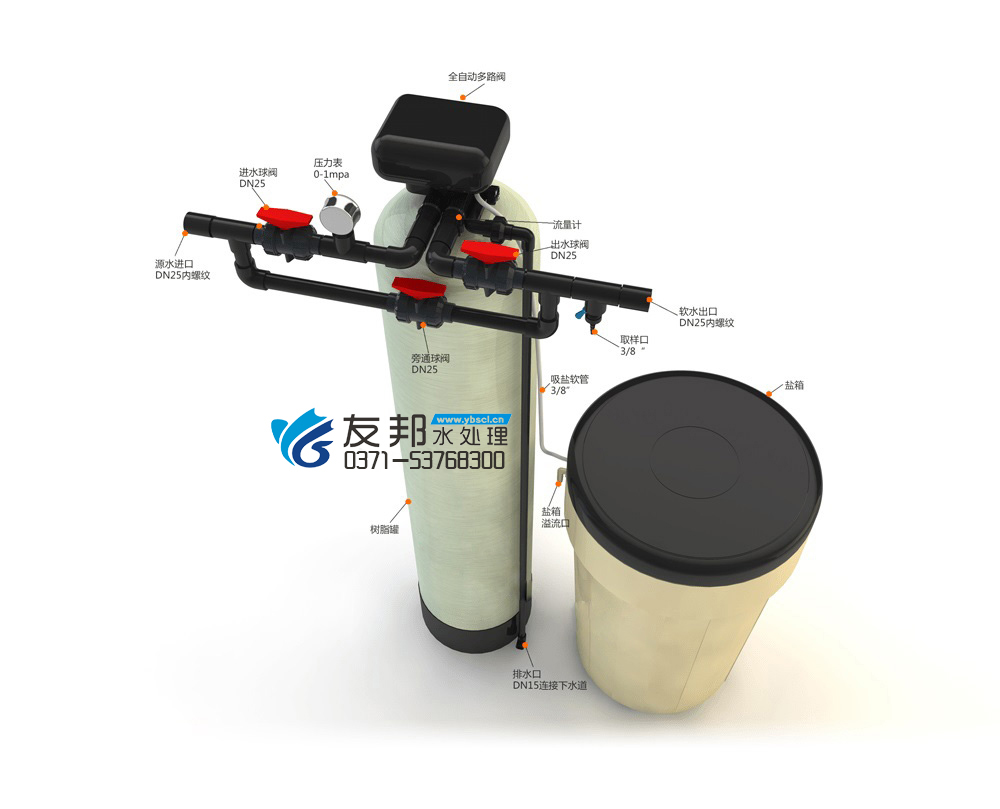 3T/H(每小時出水3噸)全自動軟化水設(shè)備